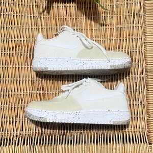 Nike Air Force 1 white w/ crater sole